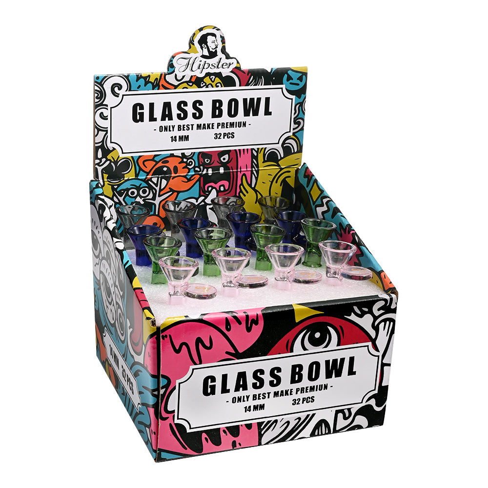 Hipster 14mm Male Frosted Joint Glass Bowl GBSET08