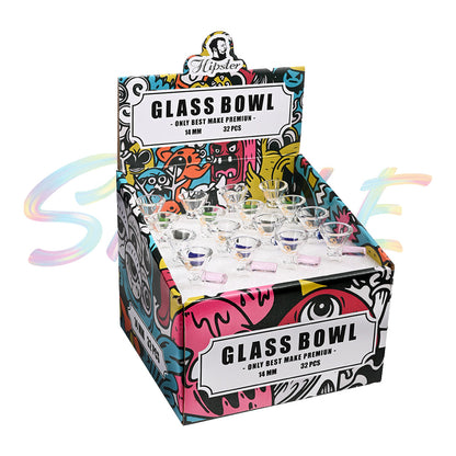 Hipster 14mm Male Frosted Joint Glass Bowl GBSET 14
