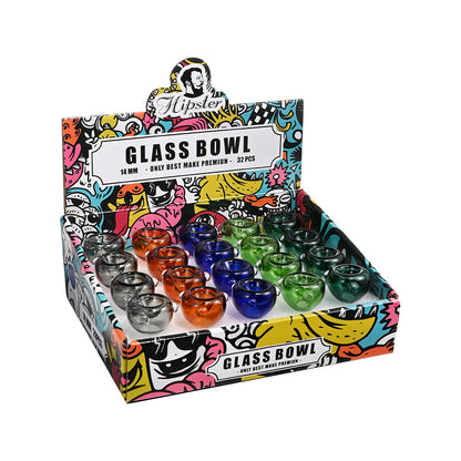 Hipster 14mm Male Frosted Joint Glass Bowl GBSET 17