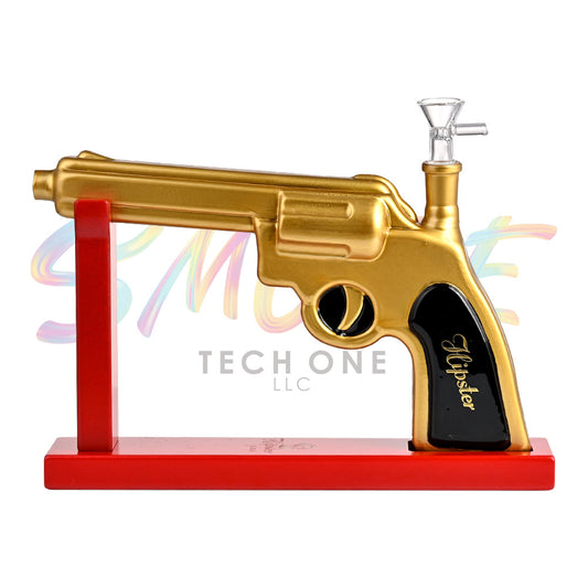 Hipster 10.5 inch Pistol Glass Water Pipe – GS030 - Smoke Tech One LLC