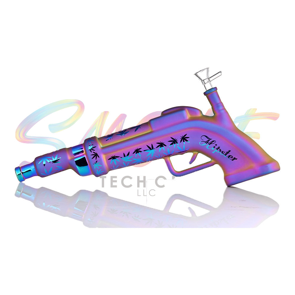 Hipster 13 inch Gun Glass Water Pipe GS035 - Smoke Tech One LLC