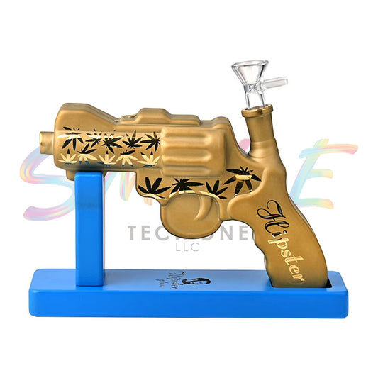 Hipster 7 inch Pistol Glass Water Pipe – GS045 - Smoke Tech One LLC