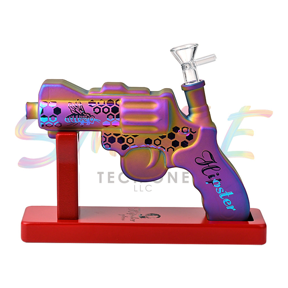 Hipster 7 inch Pistol Glass Water Pipe – GS045 - Smoke Tech One LLC