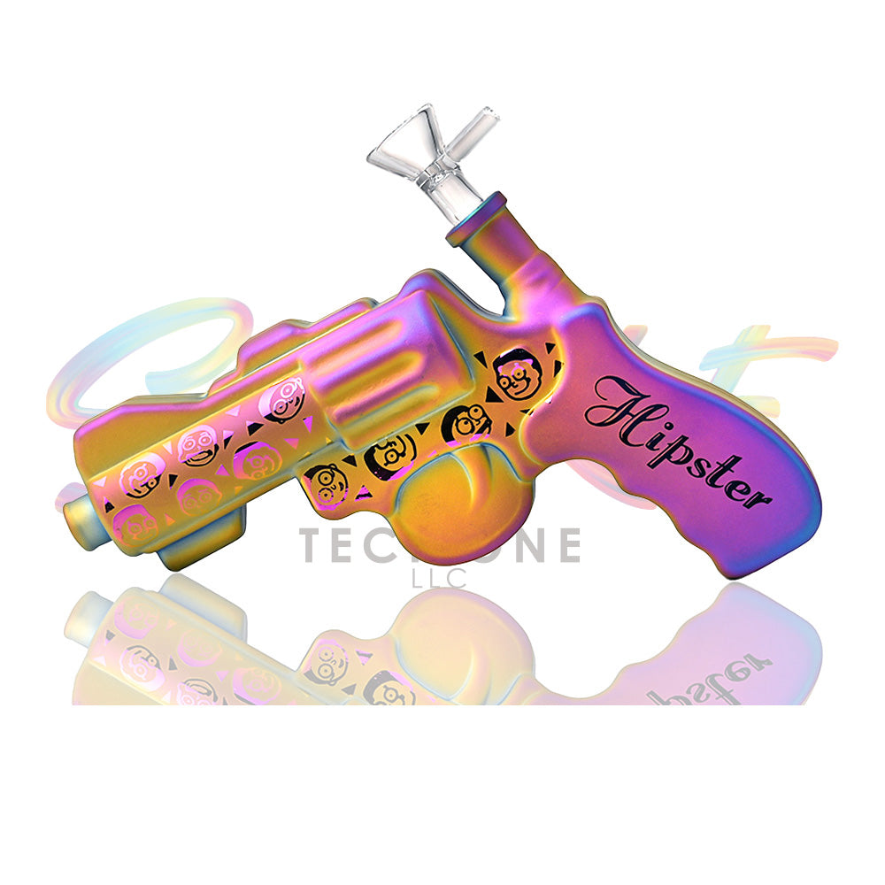 Hipster 7 inch Pistol Glass Water Pipe – GS045 - Smoke Tech One LLC