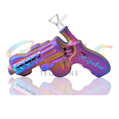 Hipster 7 inch Pistol Glass Water Pipe – GS045 - Smoke Tech One LLC