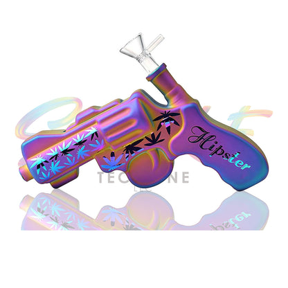 Hipster 7 inch Pistol Glass Water Pipe – GS045 - Smoke Tech One LLC