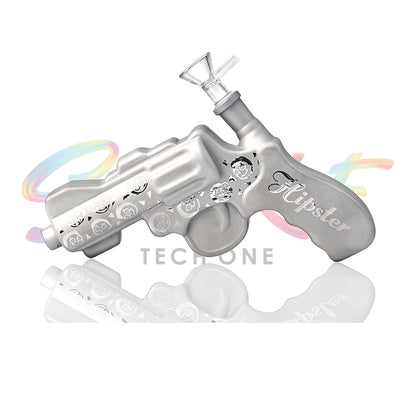 Hipster 7 inch Pistol Glass Water Pipe – GS045 - Smoke Tech One LLC