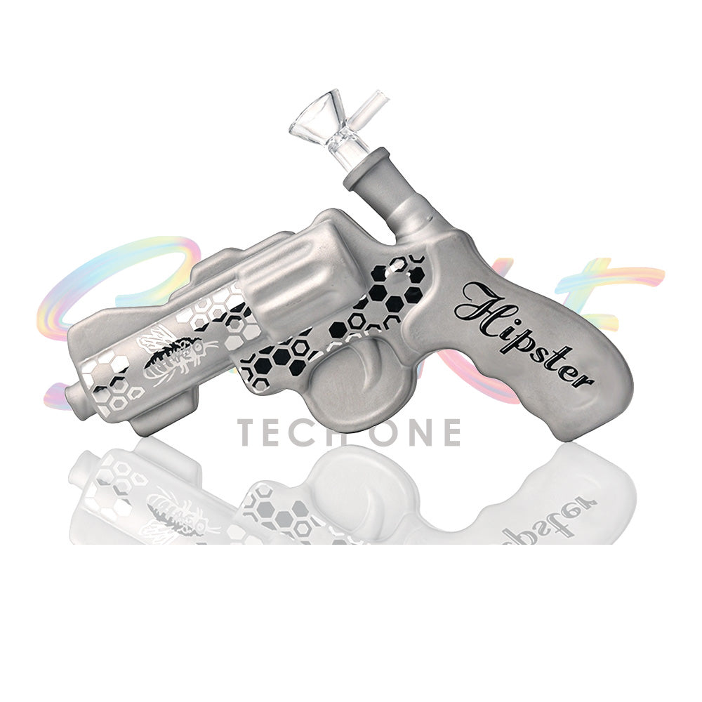 Hipster 7 inch Pistol Glass Water Pipe – GS045 - Smoke Tech One LLC