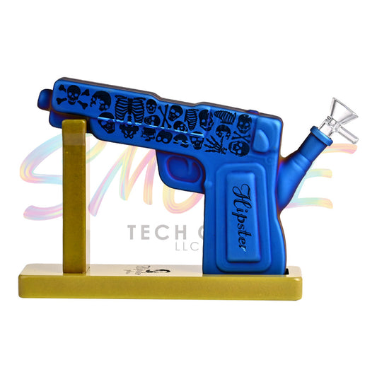 Hipster 10 inch Gun Glass Water Pipe GS046 - Smoke Tech One LLC