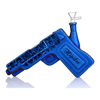 Hipster 10 inch Gun Glass Water Pipe GS046