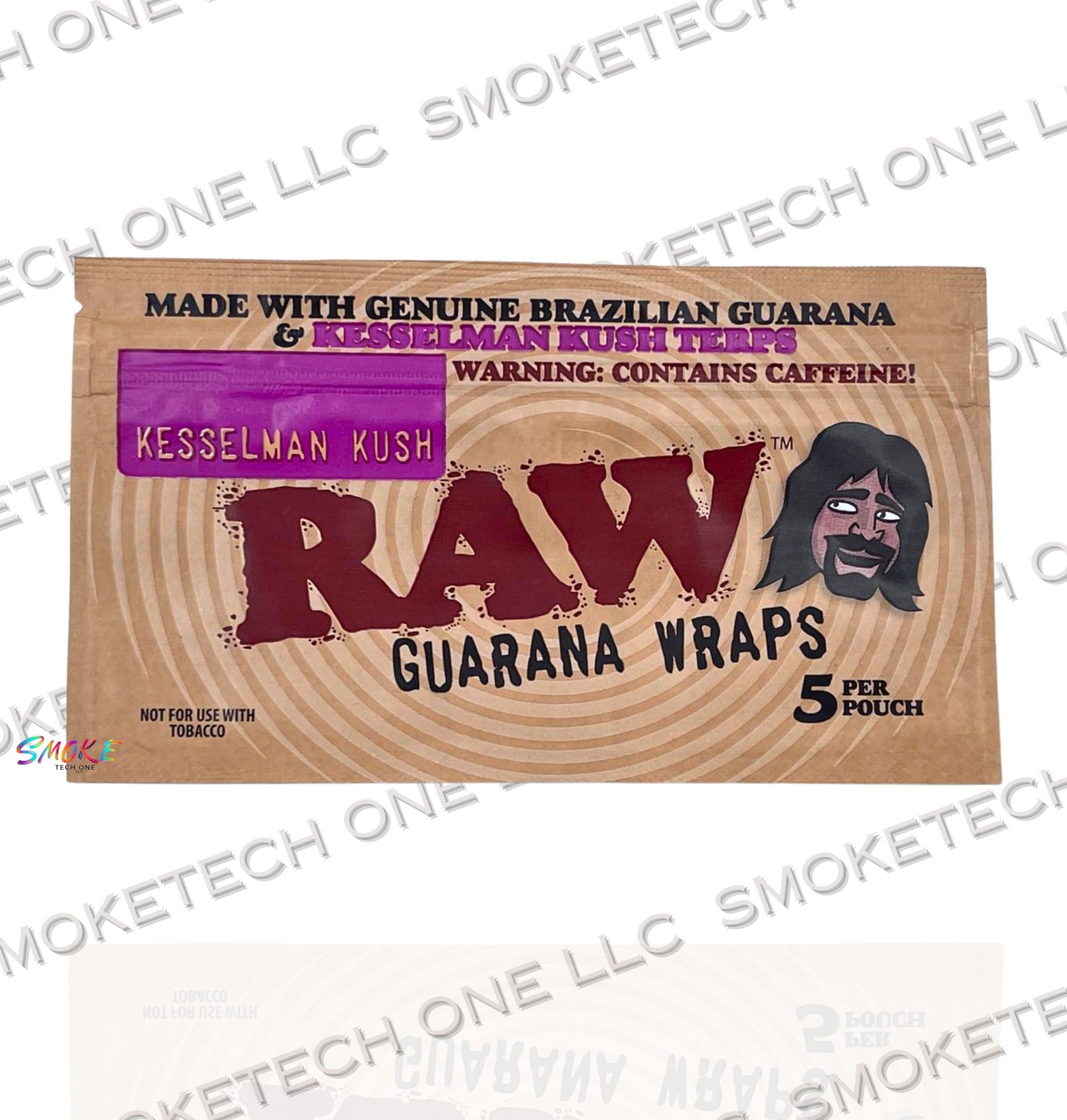 RAW Guarana Wraps (Display Box: 25 pouches per display) - Smoke Tech One LLC