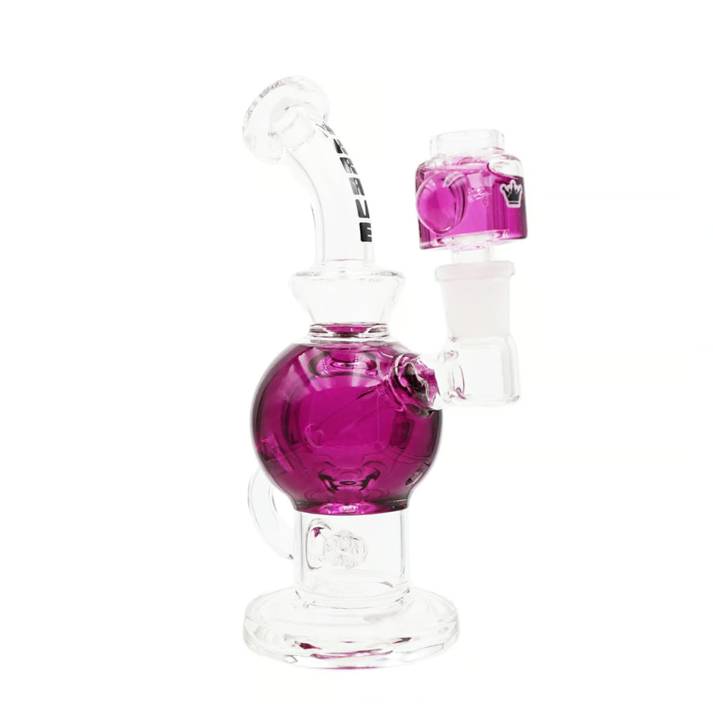 Neon Orb Recycler Glass Rig HK552