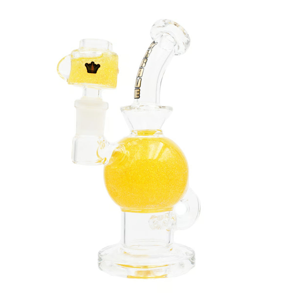 Neon Orb Recycler Glass Rig HK552