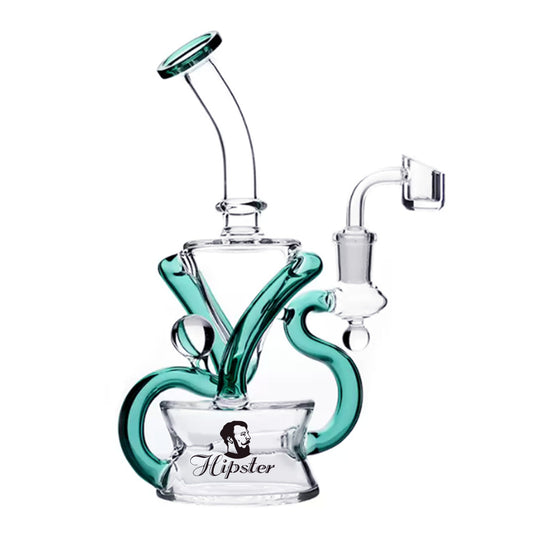 Hipster 8-inch Outside Triple Recycler HP-008 - Smoke Tech One LLC
