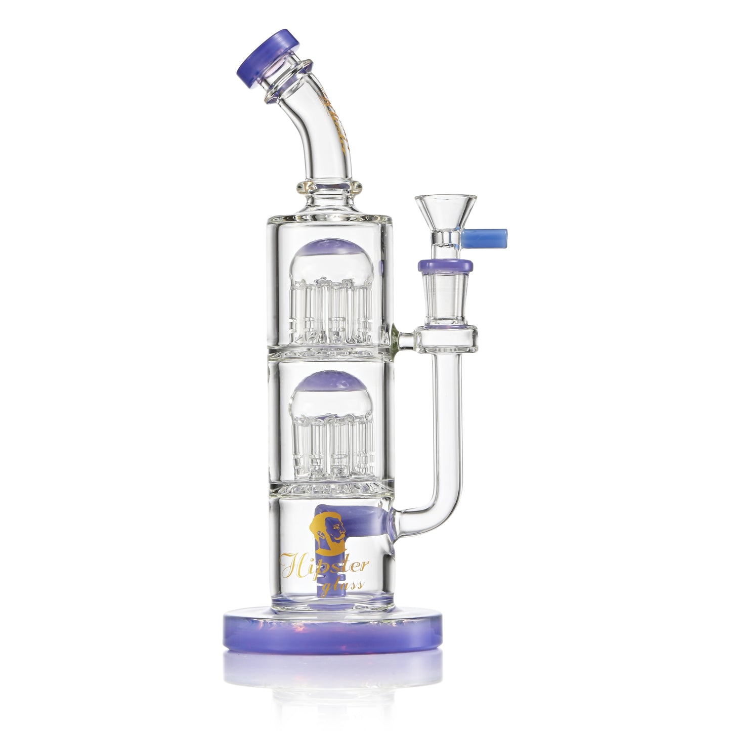 Hipster double-level 10" water pipe HP-032