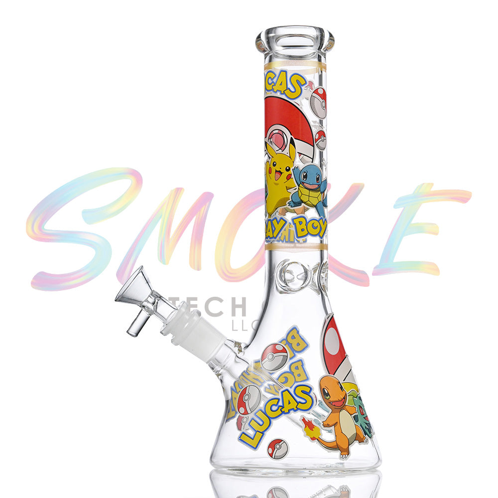 10 inch Glow-in-the-Dark Cartoon Beaker Bong  HP066 - Smoke Tech One LLC