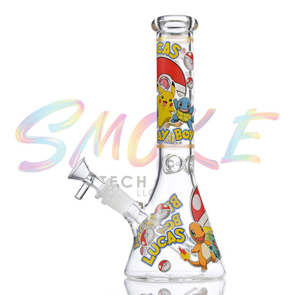 10 inch Glow-in-the-Dark Cartoon Beaker Bong  HP066 - Smoke Tech One LLC