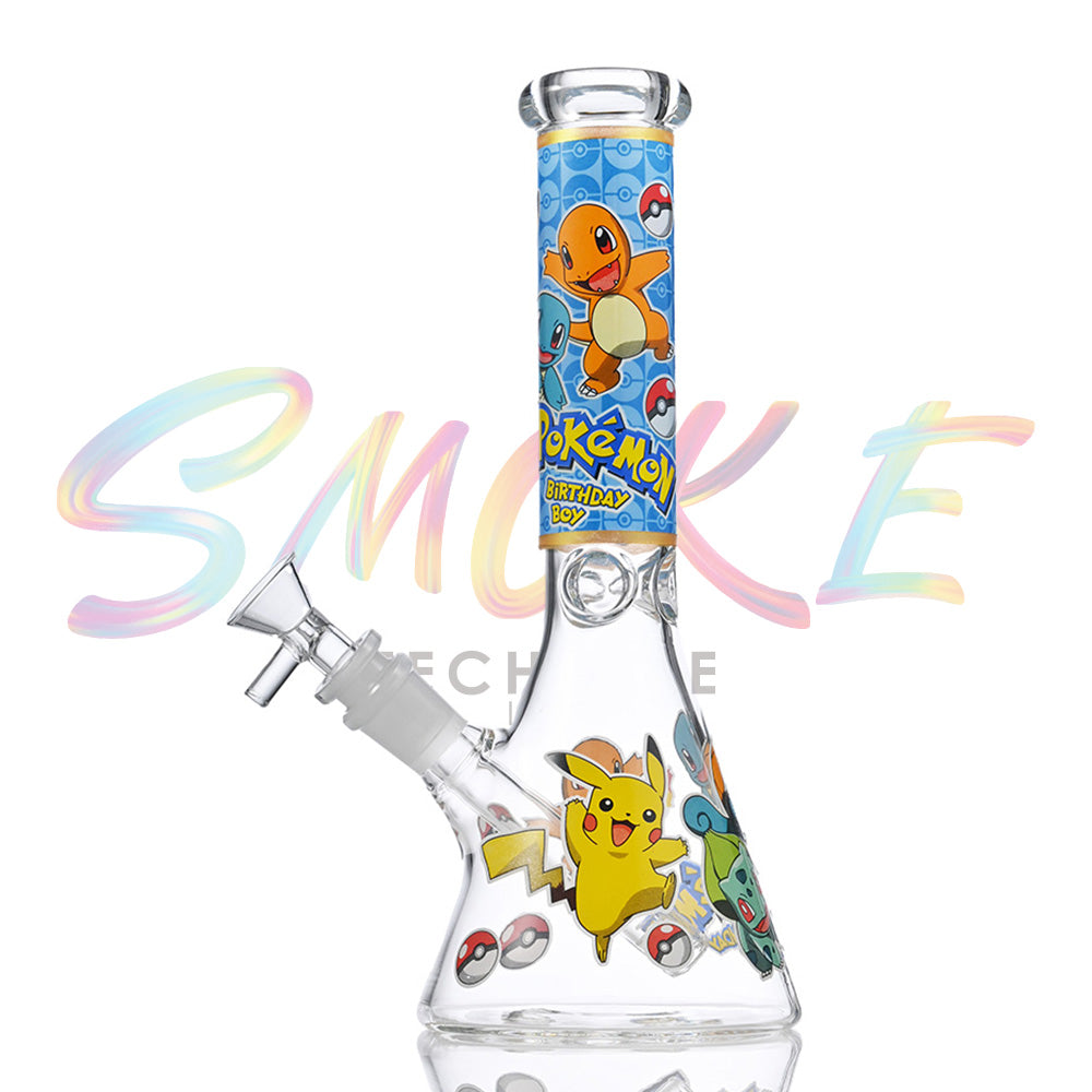 10 inch Glow-in-the-Dark Cartoon Beaker Bong  HP066 - Smoke Tech One LLC