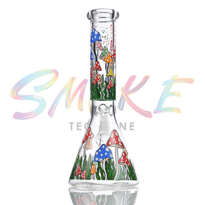 10 inch Glow-in-the-Dark Winter Character Beaker Bong HP068 - Smoke Tech One LLC