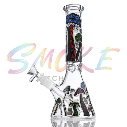 10 inch Glow-in-the-Dark Winter Character Beaker Bong HP068 - Smoke Tech One LLC