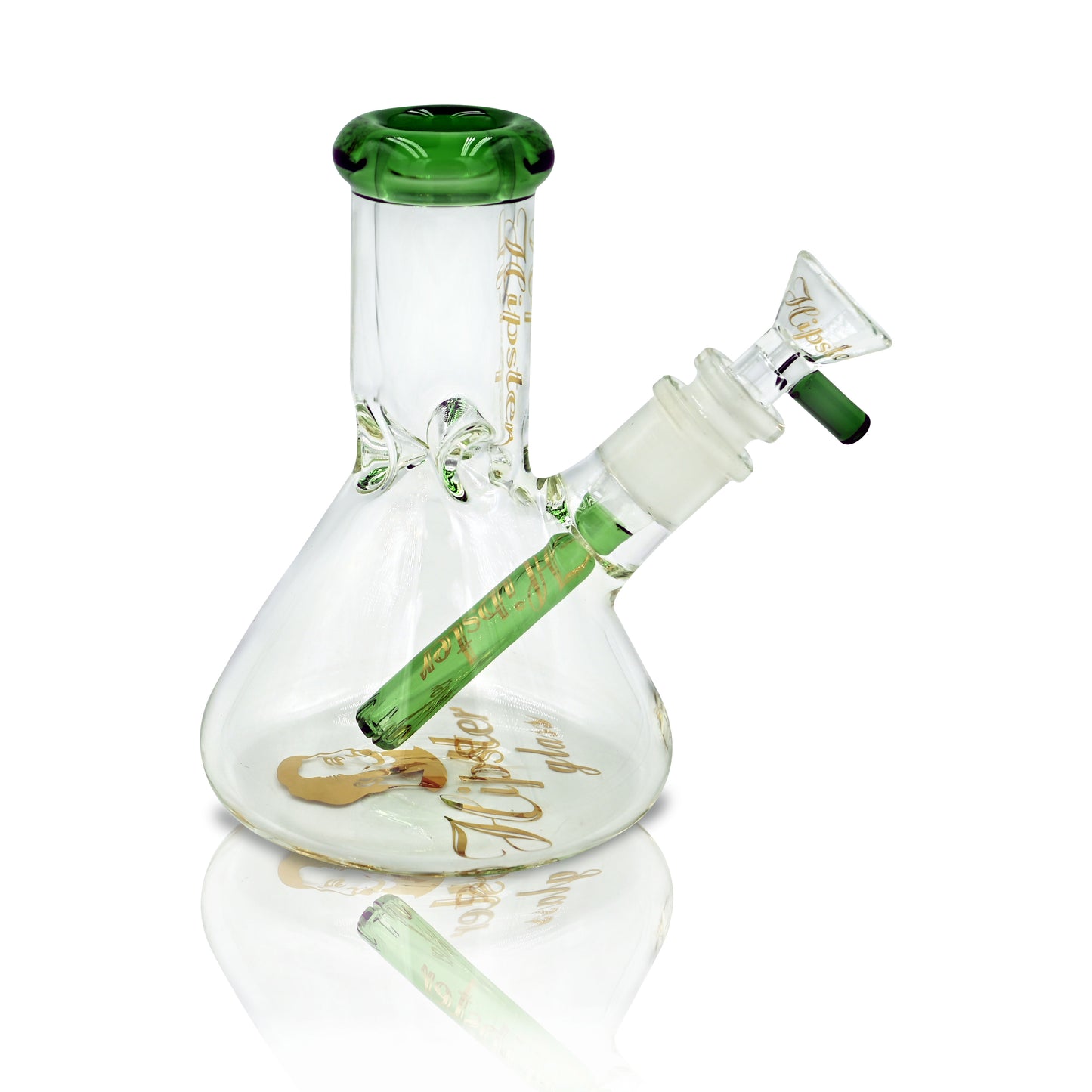 BUBBLE BEAKER BONG-6INCHES 7 MM THICK GLASS WITH RIPS (HP6063)