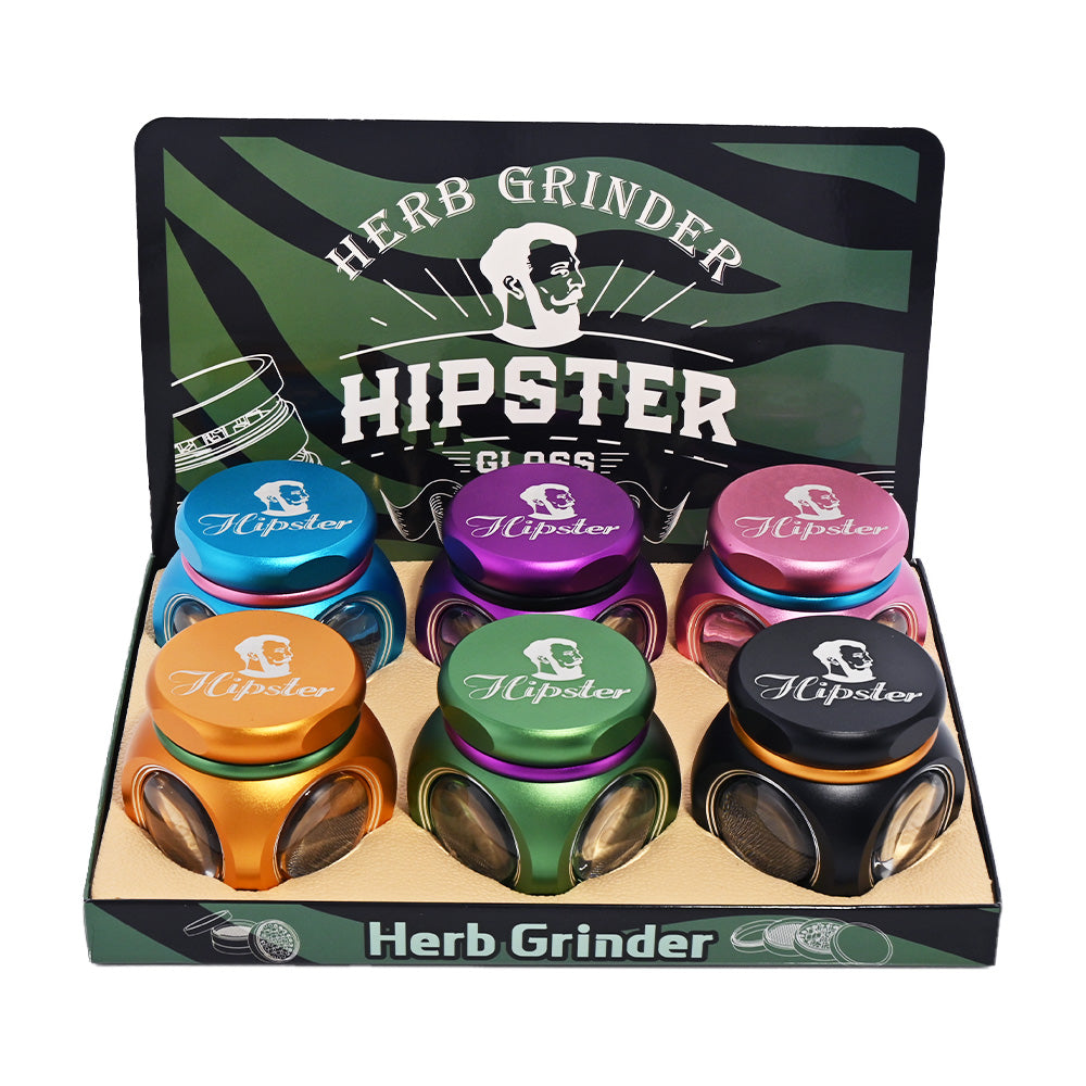 Hipster 4-Piece Herb Grinder HU018 - Smoke Tech One LLC