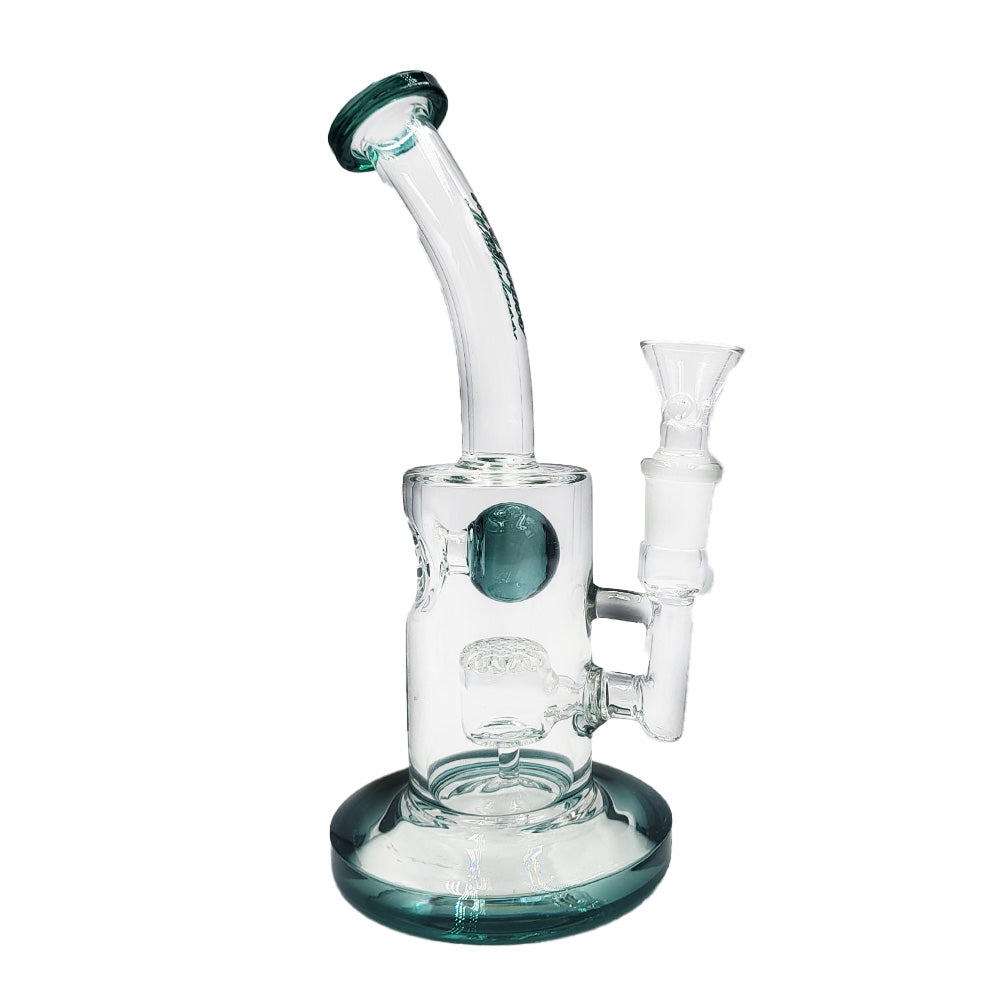Gold Accented Glass Rig HXH-308 - Smoke Tech One LLC
