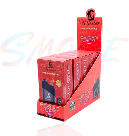 Hipster DAB Disposable THCA Bubbler with Glass Mouthpiece - Smoke Tech One LLC