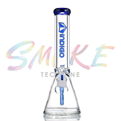 Indigo 14 Inch Vortex Strongwall Beaker Bong ID-9014B - Smoke Tech One LLC