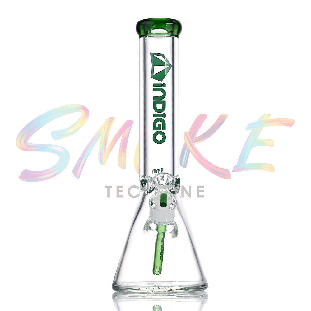 Indigo 14 Inch Vortex Strongwall Beaker Bong ID-9014B - Smoke Tech One LLC