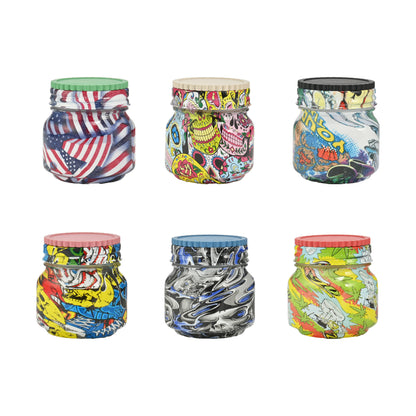 HIpster 250ML Stash & Herb Grinder Jar JAR002 - Smoke Tech One LLC