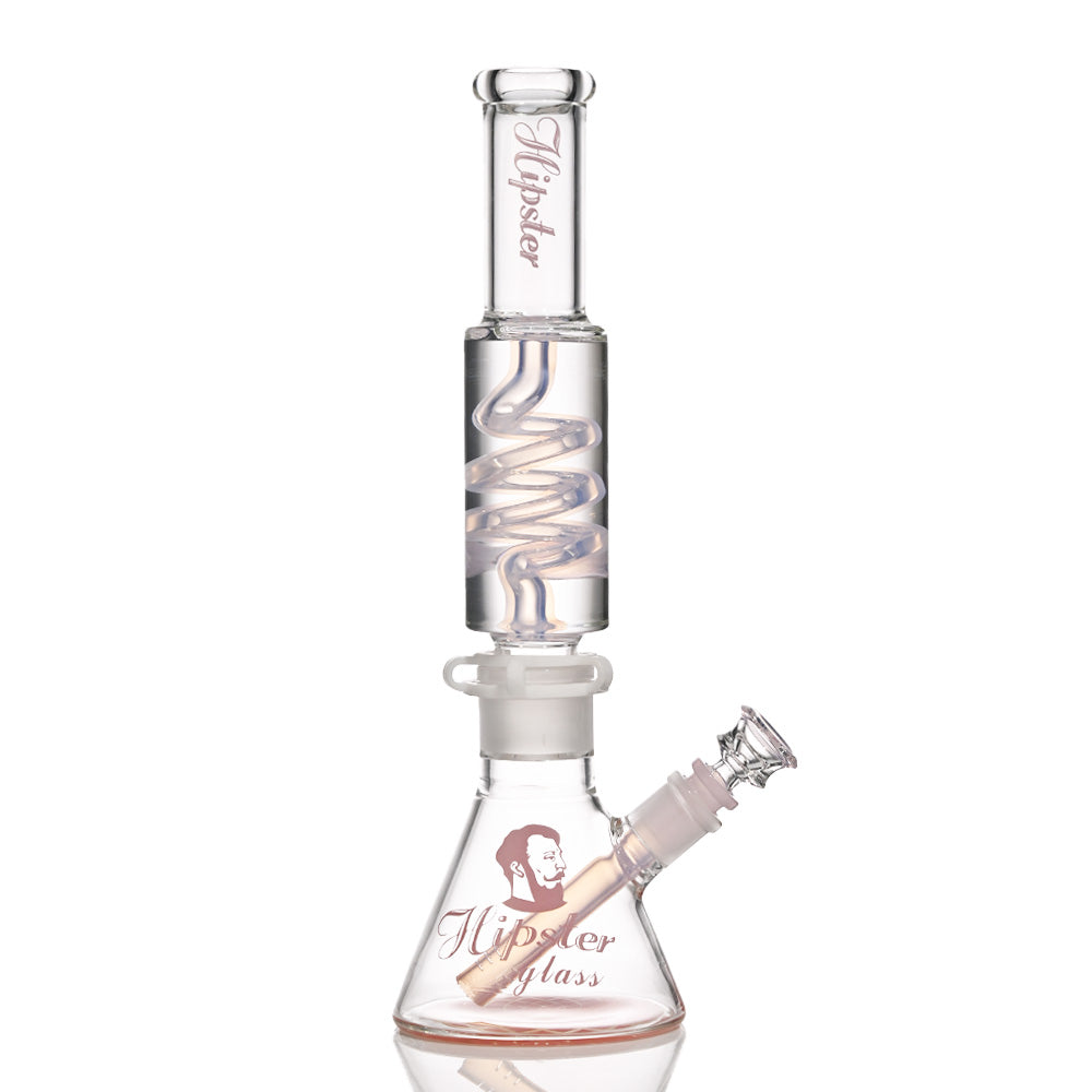 Hipster Glass 14-inch Freezable Coil Beaker JH009 - Smoke Tech One LLC