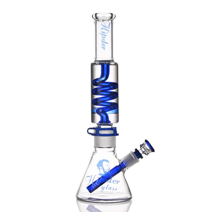 Hipster Glass 14-inch Freezable Coil Beaker JH009 - Smoke Tech One LLC
