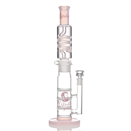 Hipster Glass 16-Inch Frost Coil Tower JH010 - Smoke Tech One LLC