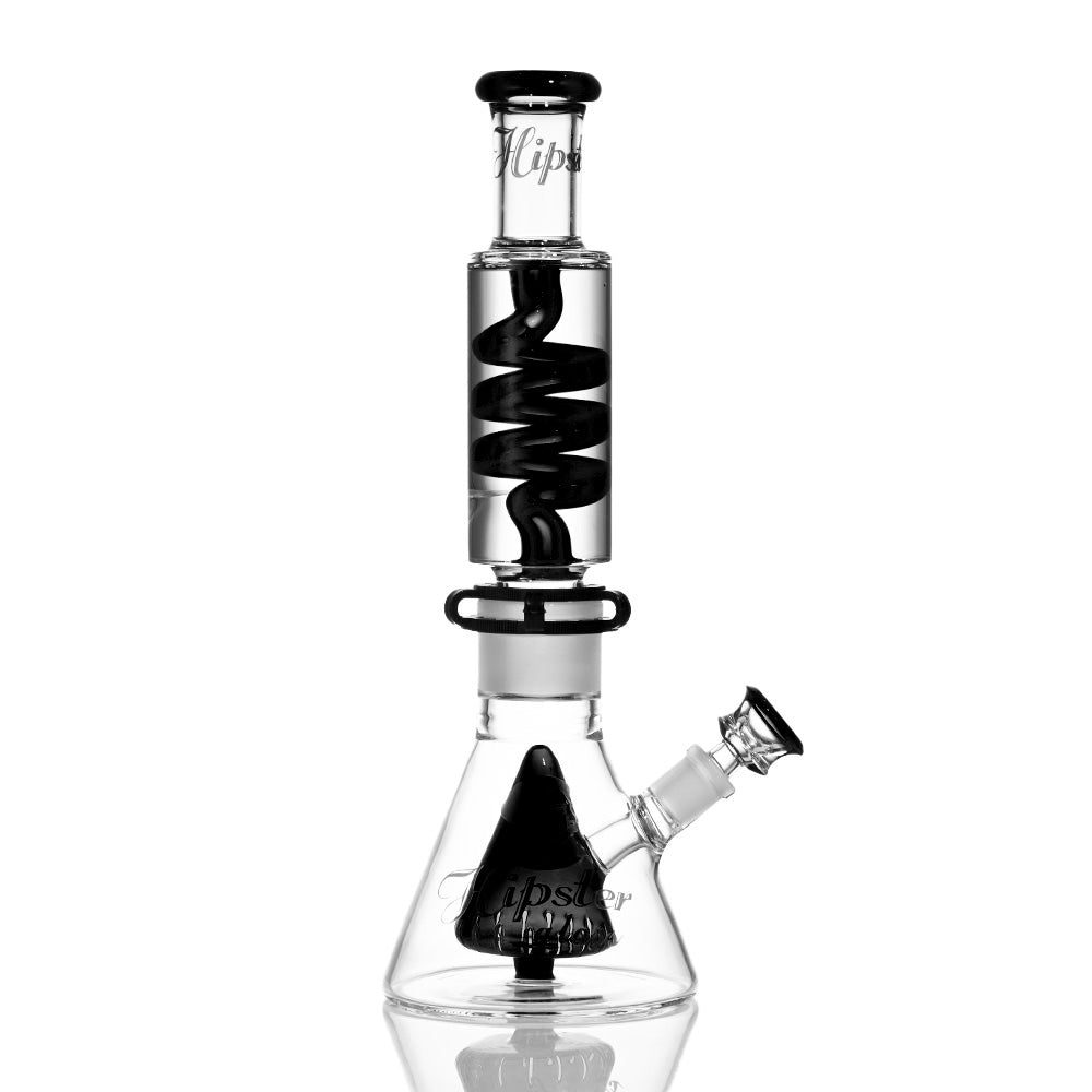 Hipster Freezable Coil 14 inch Beaker - Cone Perc Edition JH011