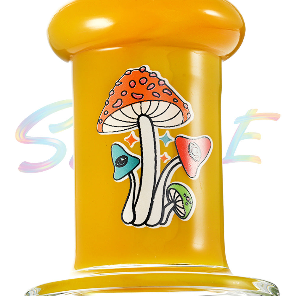 Mushroom Design Multi-Chamber Glass Water Pipe JH012