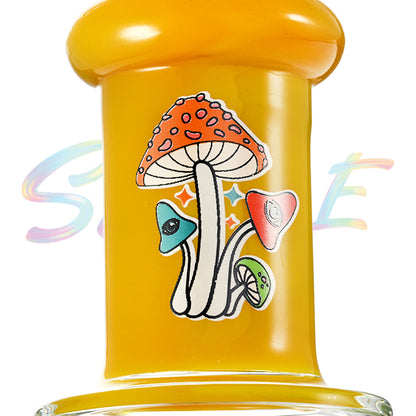 Mushroom Design Multi-Chamber Glass Water Pipe JH012
