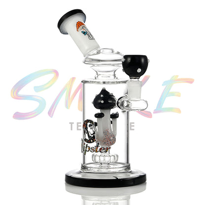 Sculpted Mushroom Chamber Glass Water Pipe JH013