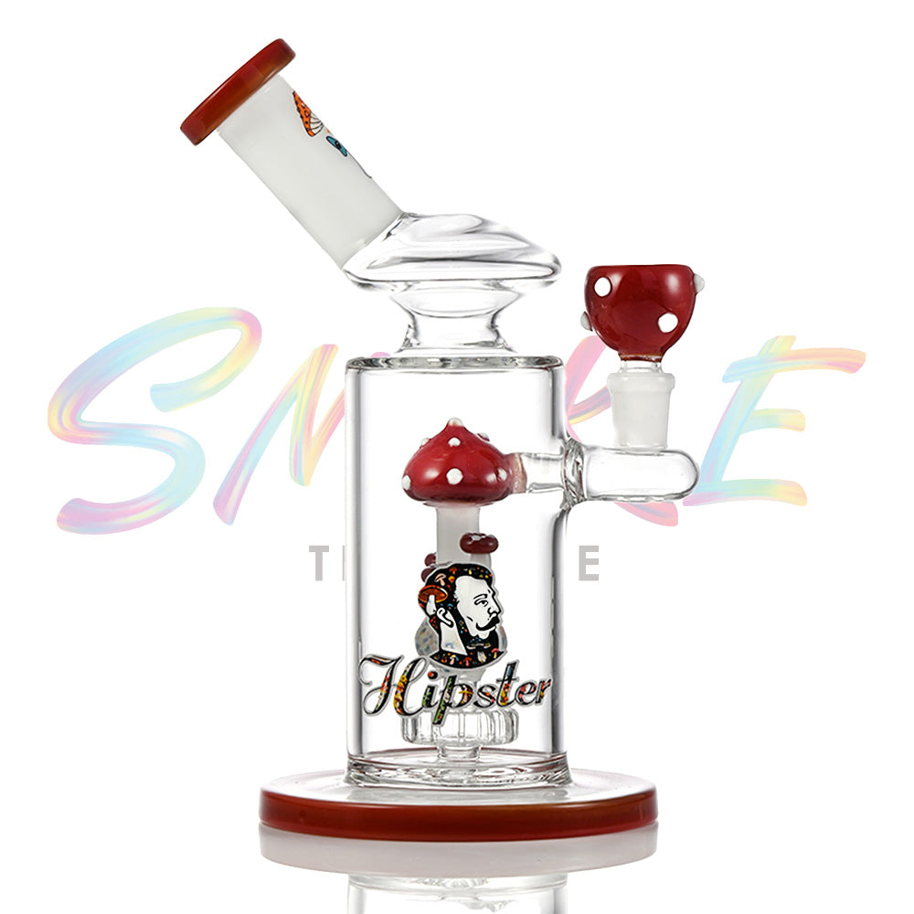 Sculpted Mushroom Chamber Glass Water Pipe JH013