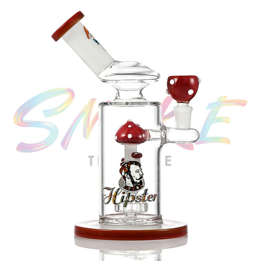 Sculpted Mushroom Chamber Glass Water Pipe JH013 - Smoke Tech One LLC