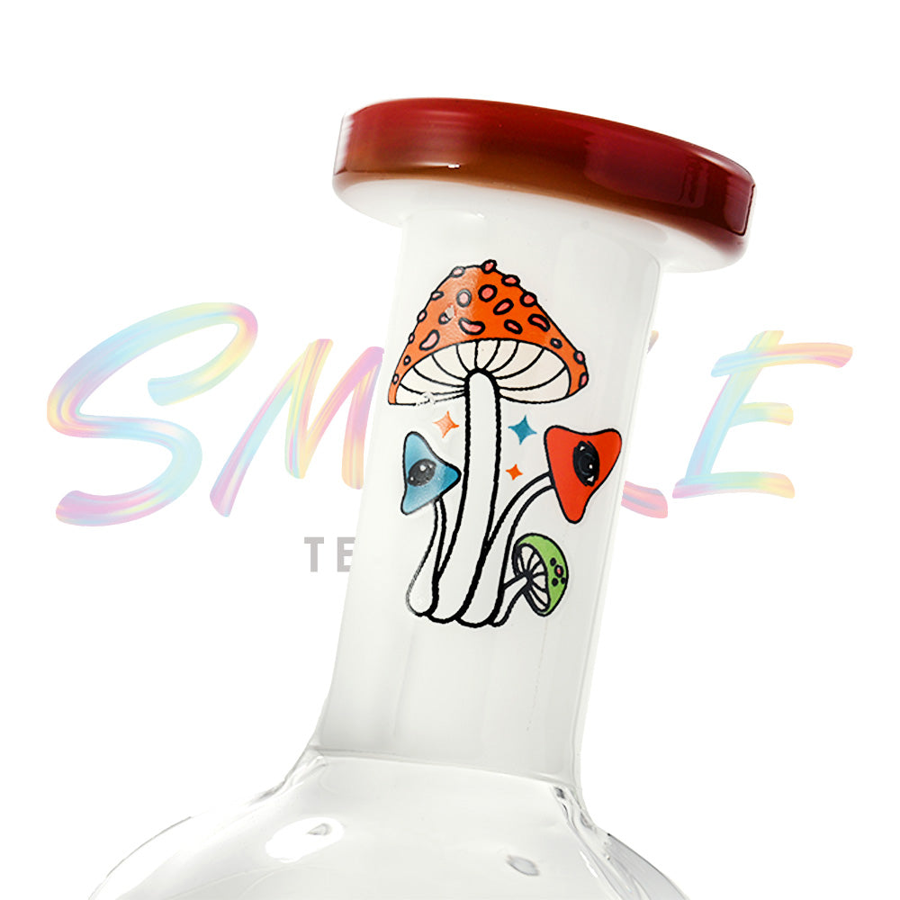Sculpted Mushroom Chamber Glass Water Pipe JH013