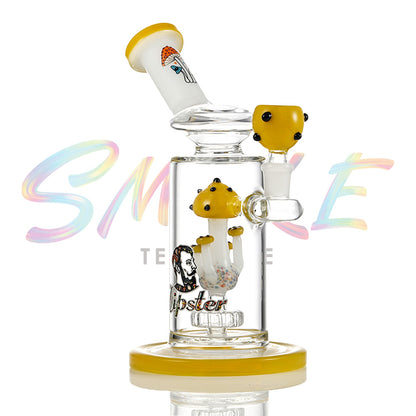 Sculpted Mushroom Chamber Glass Water Pipe JH013