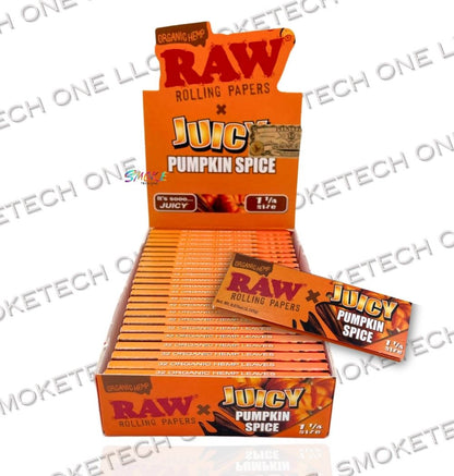 RAW x Juicy Jay’s Pumpkin Spice Organic Hemp Rolling Papers – 1 1/4