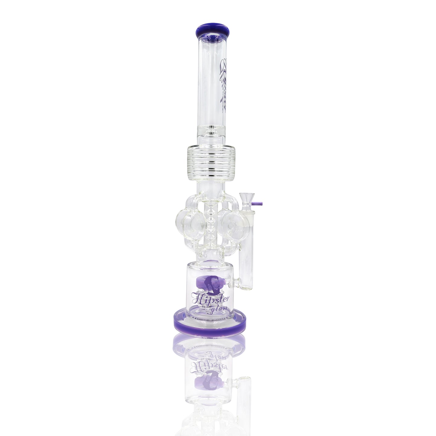 20-inch Hipster Glass water pipe LT008