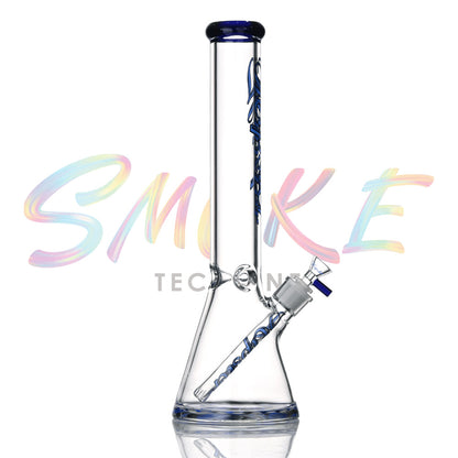 Hipster 16 Inch Crimson Swirl Beaker Water Pipe LY011 - Smoke Tech One LLC