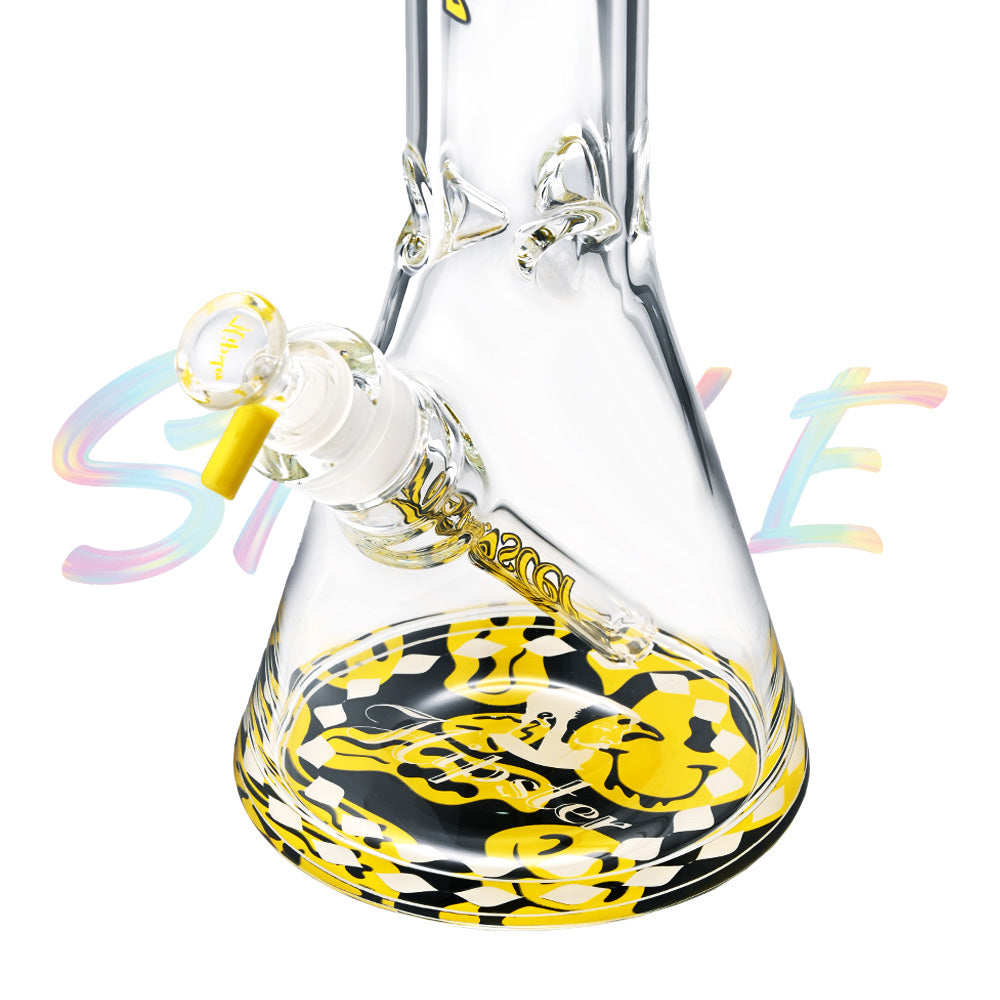 Hipster 16 Inch Crimson Swirl Beaker Water Pipe LY011 - Smoke Tech One LLC