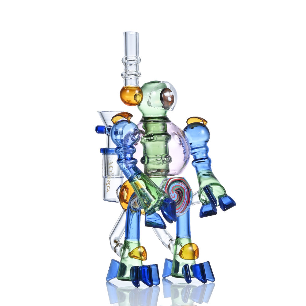 HIPSTER Artistic Multi-Color Recycler Bong MY009