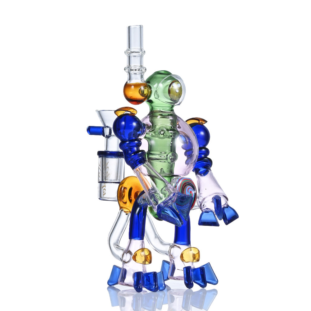 HIPSTER Artistic Multi-Color Recycler Bong MY009