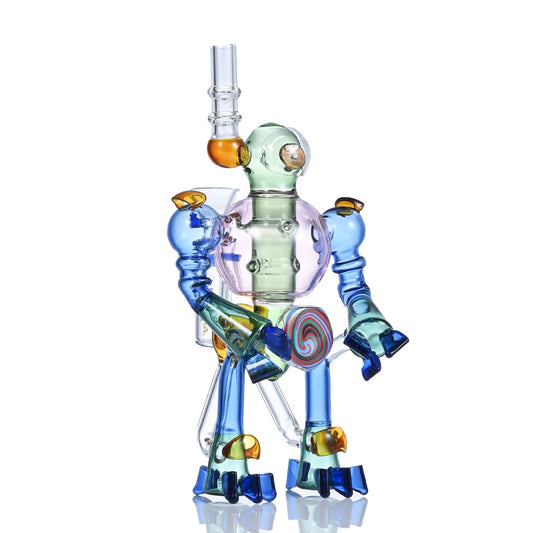 HIPSTER Artistic Multi-Color Recycler Bong MY009