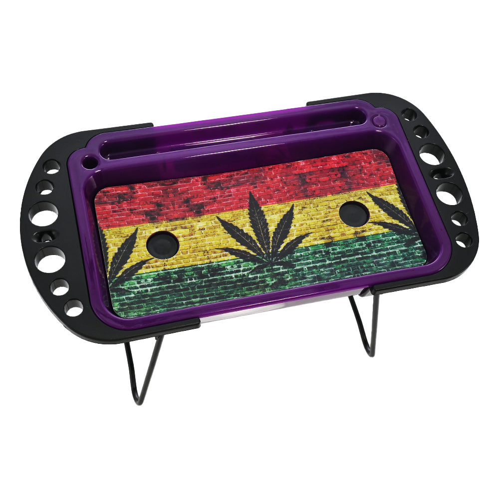 Hipster Leaf LED Rolling Tray NU011